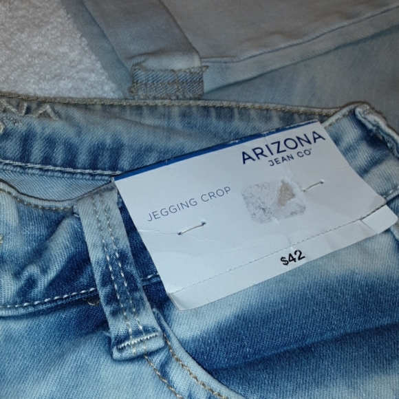 Arizona faded blue jegging crop Jeans size 1 - Picture 5 of 11